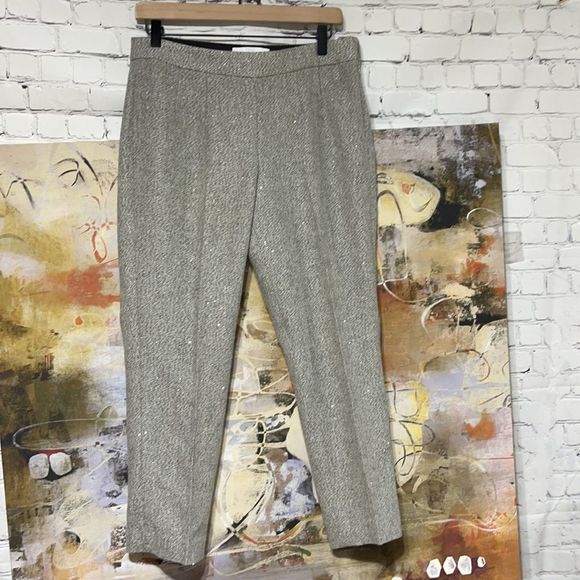 Nwt talbot's gray sparkle ankle pant size 6 - Picture 5 of 14